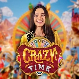 Official Live Casino logo: Crazy Time by Evolution at Seven Casino