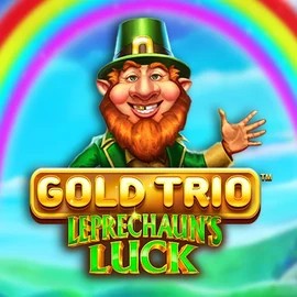 Gold Trio Leprechaun's Luck slot visual from Playtech available on sevens.co.at