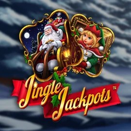 Jingle Jackpots online game logo by Dragon Gaming on sevens.co.at