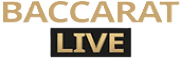 Live Baccarat online game logo by Evolution on sevens.co.at